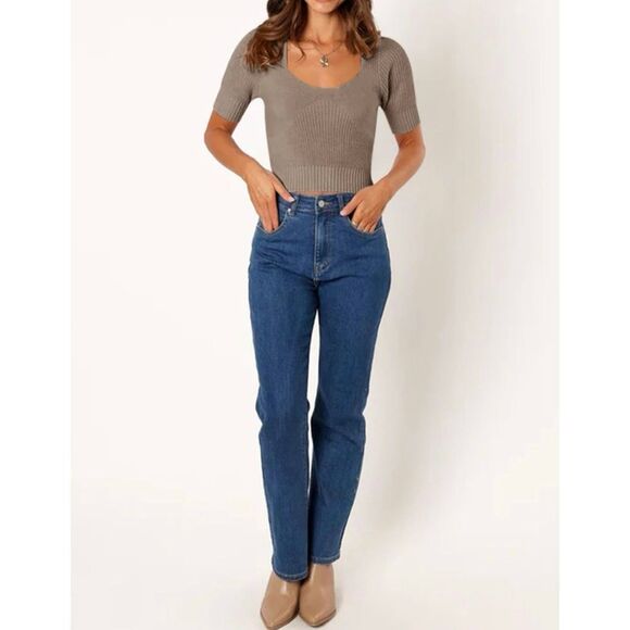 Womens Short Sleeve Crop Sweaters - Set of 2 - Picture 9 of 9